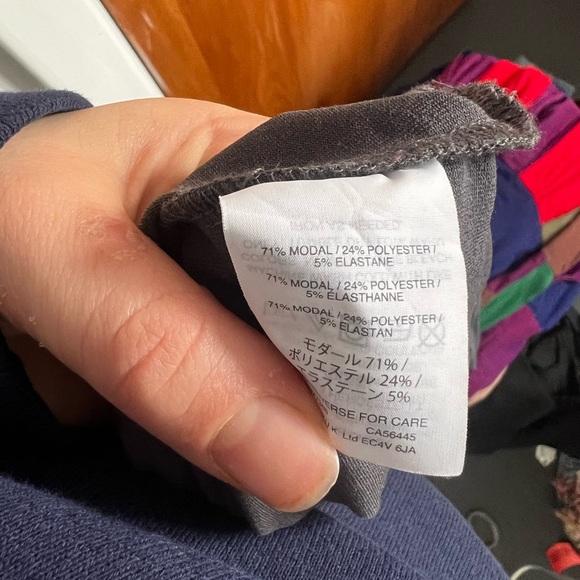 Madewell Gray Tshirt Dress Maxi, size large - Picture 6 of 6